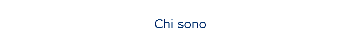 Chi sono