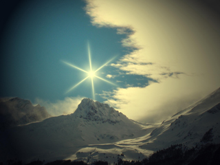 La montagna che si vede dal mio paesino sempre vista da un paesino vicino al mio in kosovo